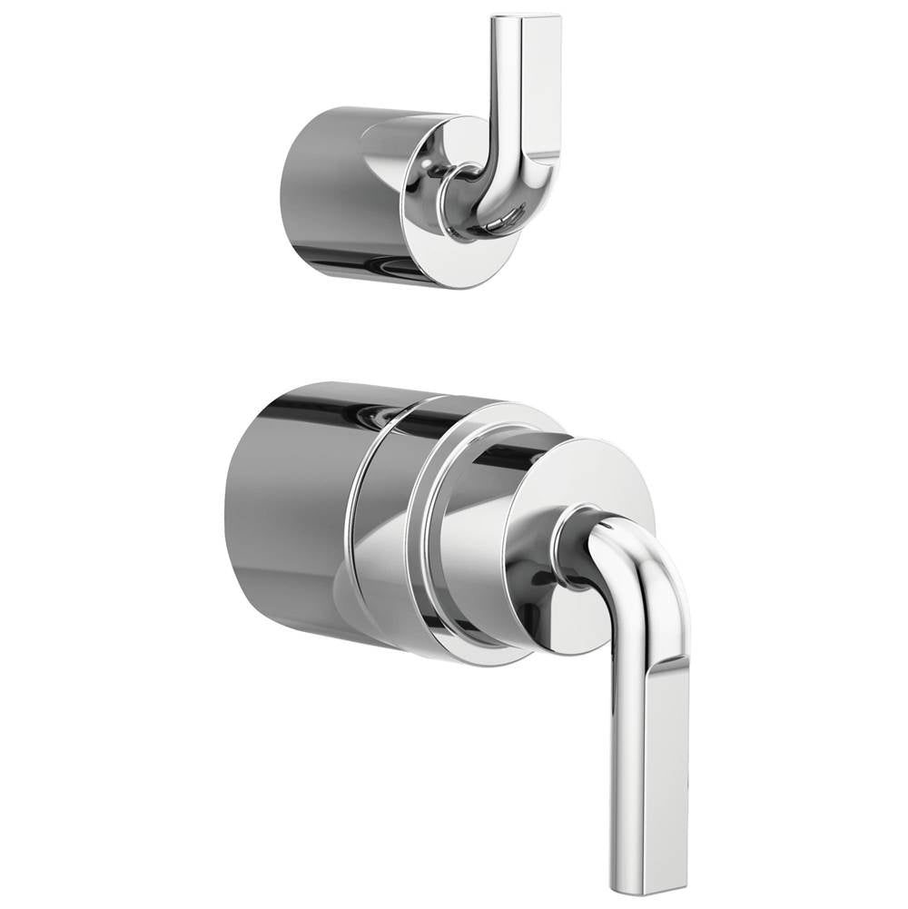 Brizo - Litze Pressure Balance Valve with Integrated Diverter Trim Notch Lever Handle Kit - Chrome