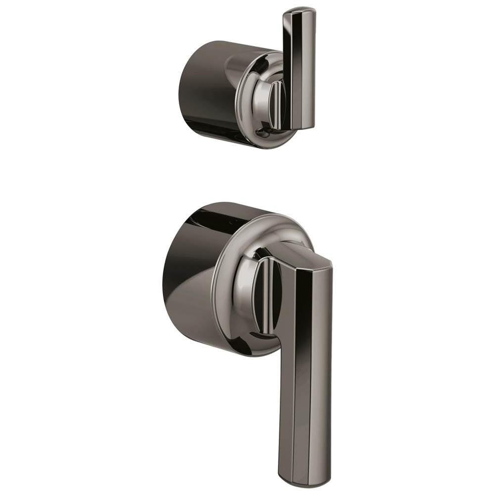 Brizo - LevoirE Pressure Balance Valve with Integrated Diverter Trim Lever Handle Kit - Brilliance Black Onyx