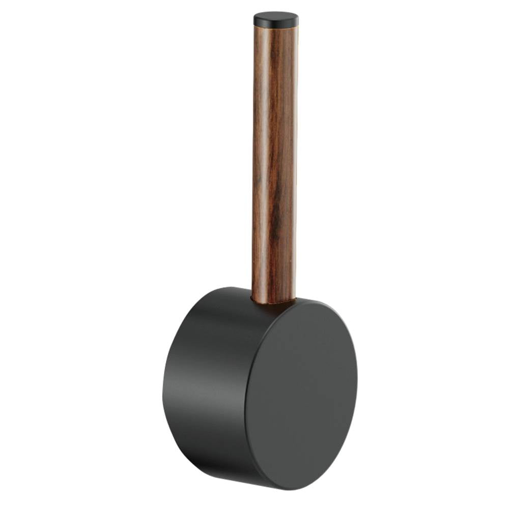 Brizo - Odin Pull-Down Faucet Wood Lever Handle Kit - Matte Black With Wood