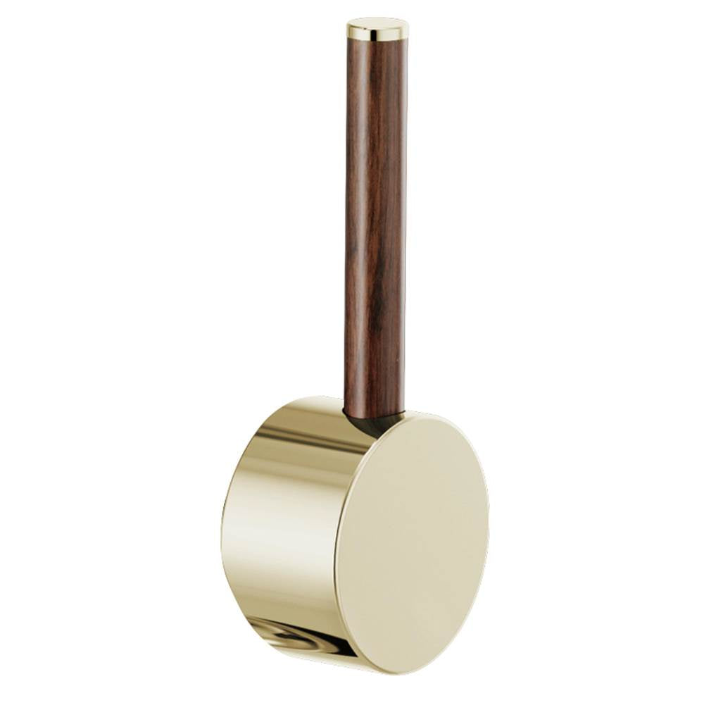 Brizo - Odin Pull-Down Faucet Wood Lever Handle Kit - Polished Nickel With Wood