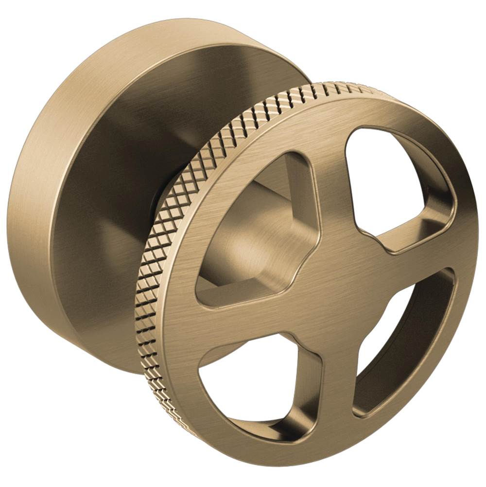Brizo - Litze Two-Handle Wall Mount Tub Filler Wheel Handle Kit - Luxe Gold