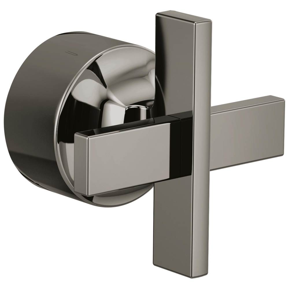 Brizo - LevoirE Pressure Balance Valve Trim Cross Handle Kit - Brilliance Black Onyx