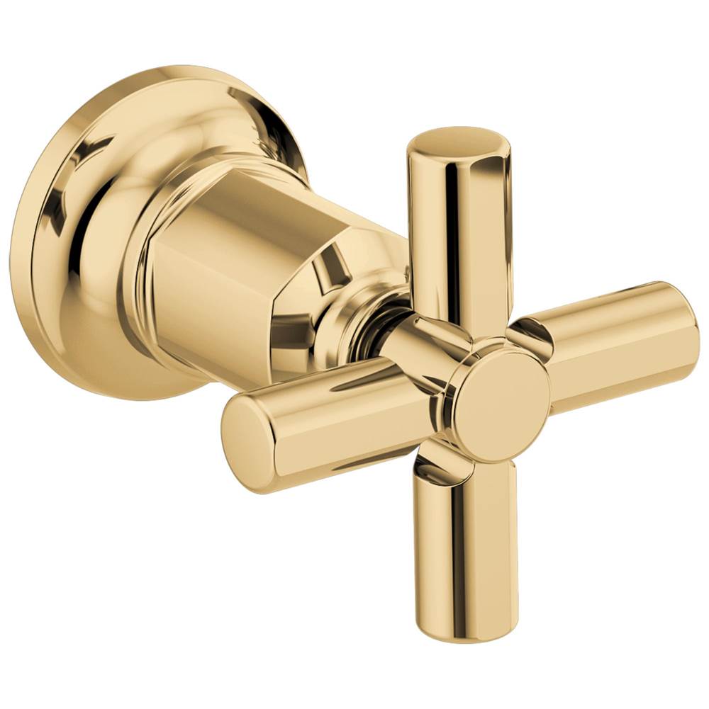 Brizo - Invari Two-Handle Wall Mount Tub Filler Cross Handle Kit - Polished Gold