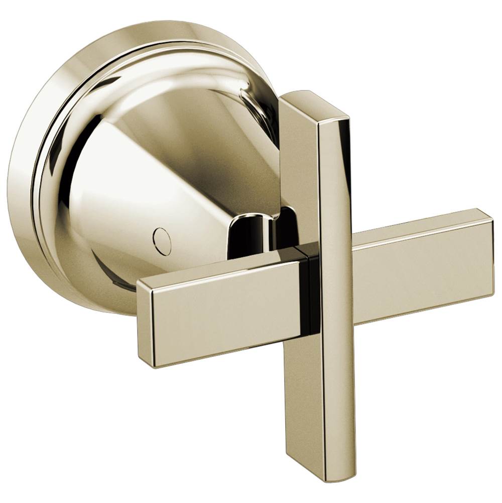 Brizo - LevoirE Two-Handle Wall Mount Tub Filler Cross Handle Kit - Polished Nickel