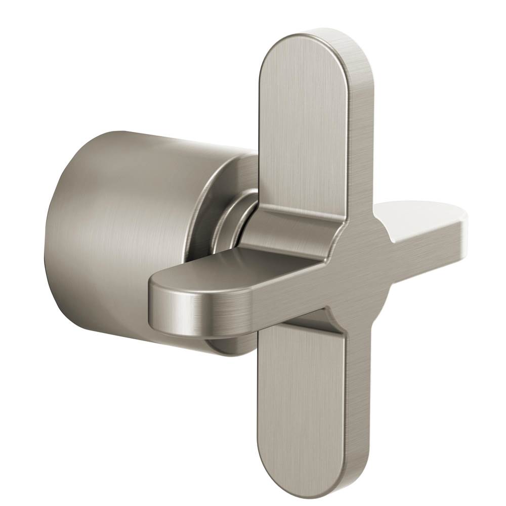 Brizo - Odin 3 And 6 Function Diverter Trim Cross Handle Kit - Brushed Nickel