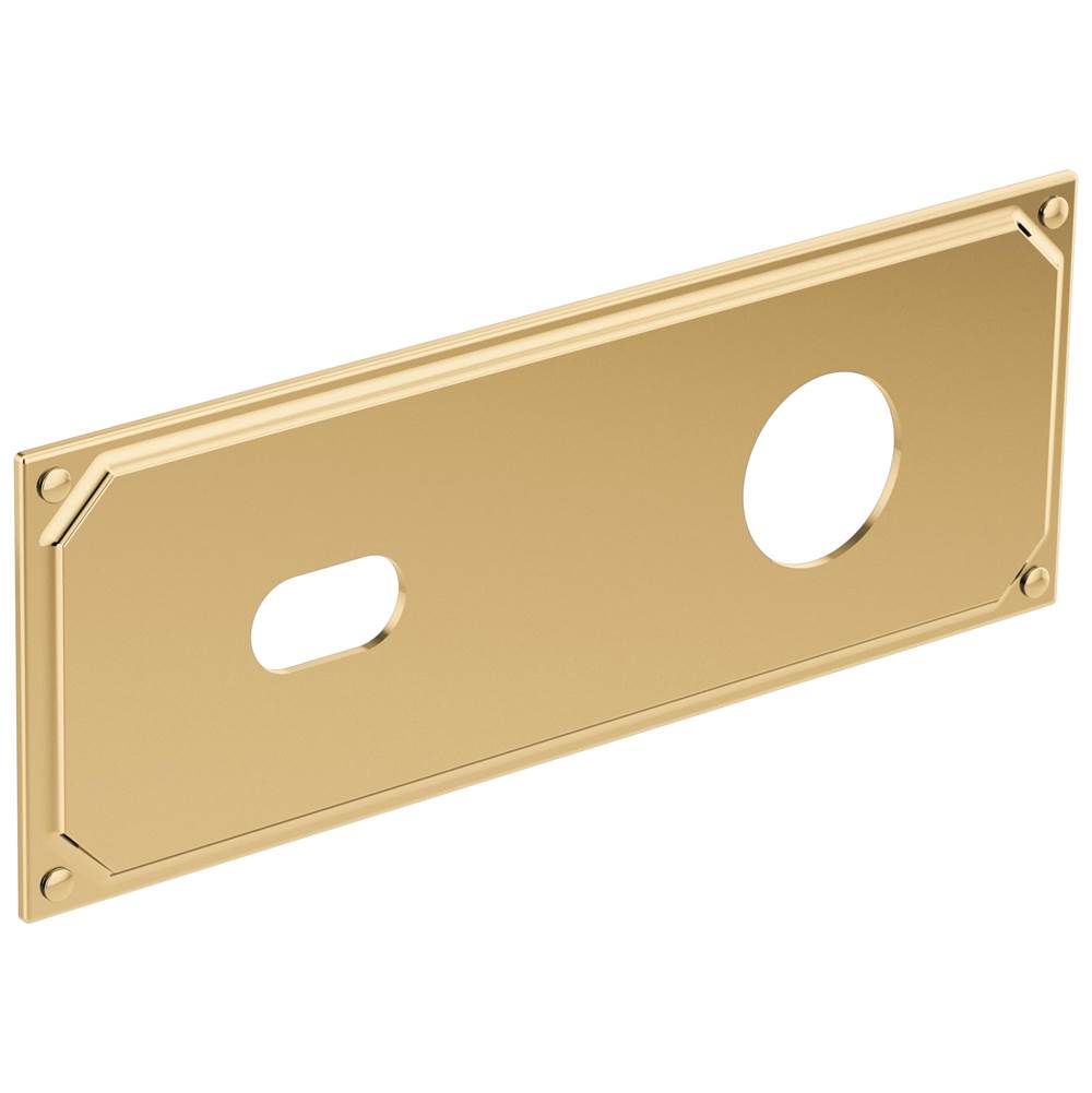 Brizo - Invari Wallmount Lavatory Escutcheon Plate - Polished Gold