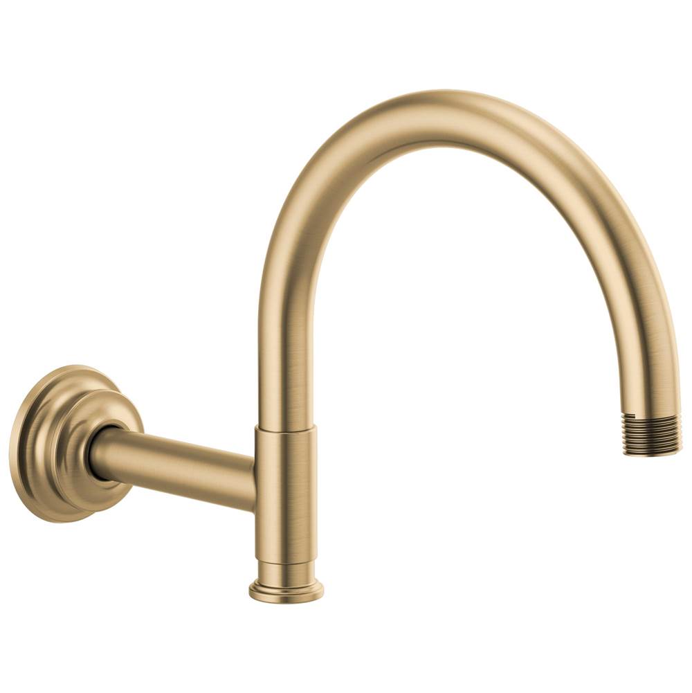 Brizo - Invari 12 1/8'' Arc Shower Arm And Flange - Luxe Gold