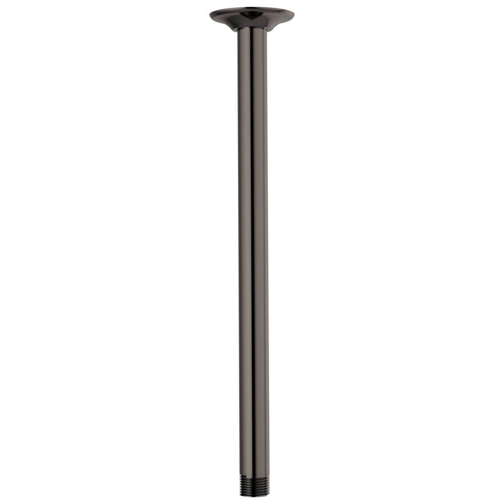 Brizo - Other 14'' Ceiling Mount Shower Arm And Round Flange - Brilliance Black Onyx