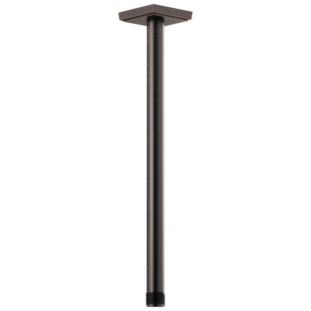 Brizo - Universal Showering 14'' Ceiling Mount Shower Arm And Square Flange - Venetian Bronze