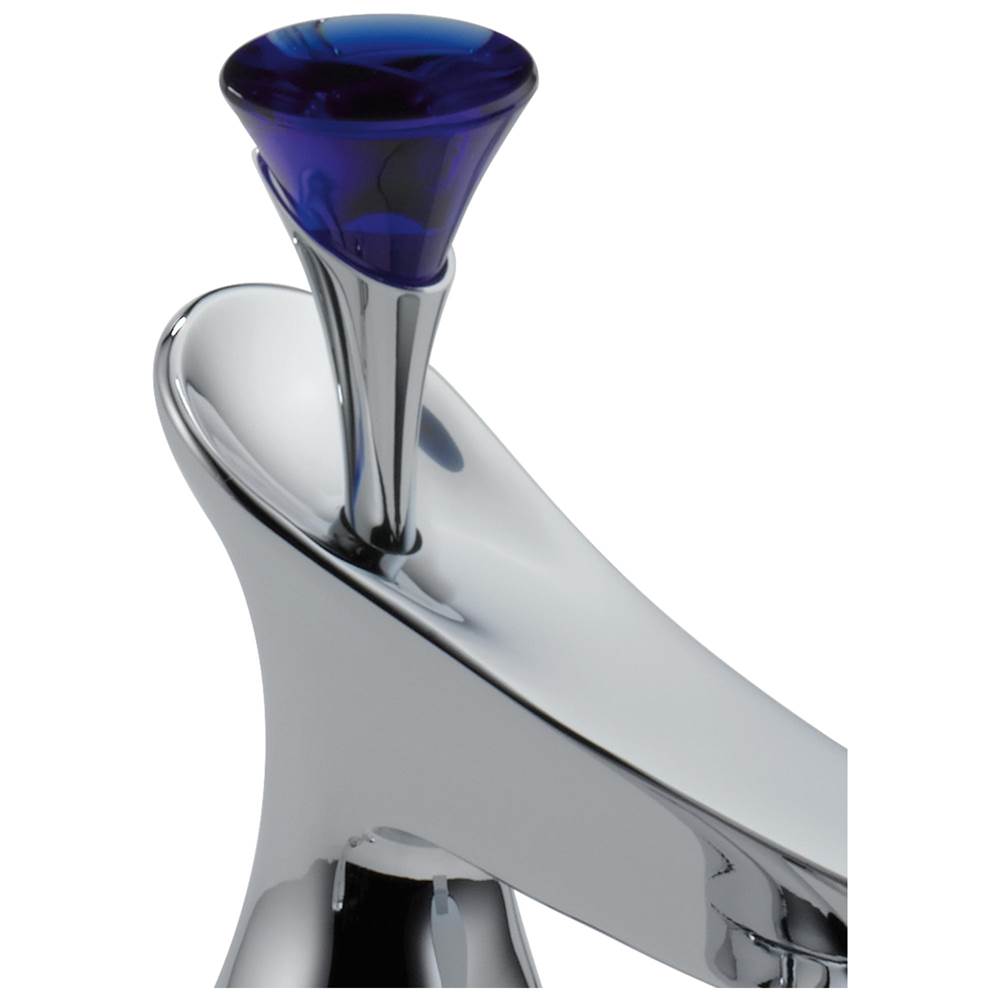 Brizo - RSVP Blue Glass Finial - Widespread - Chrome