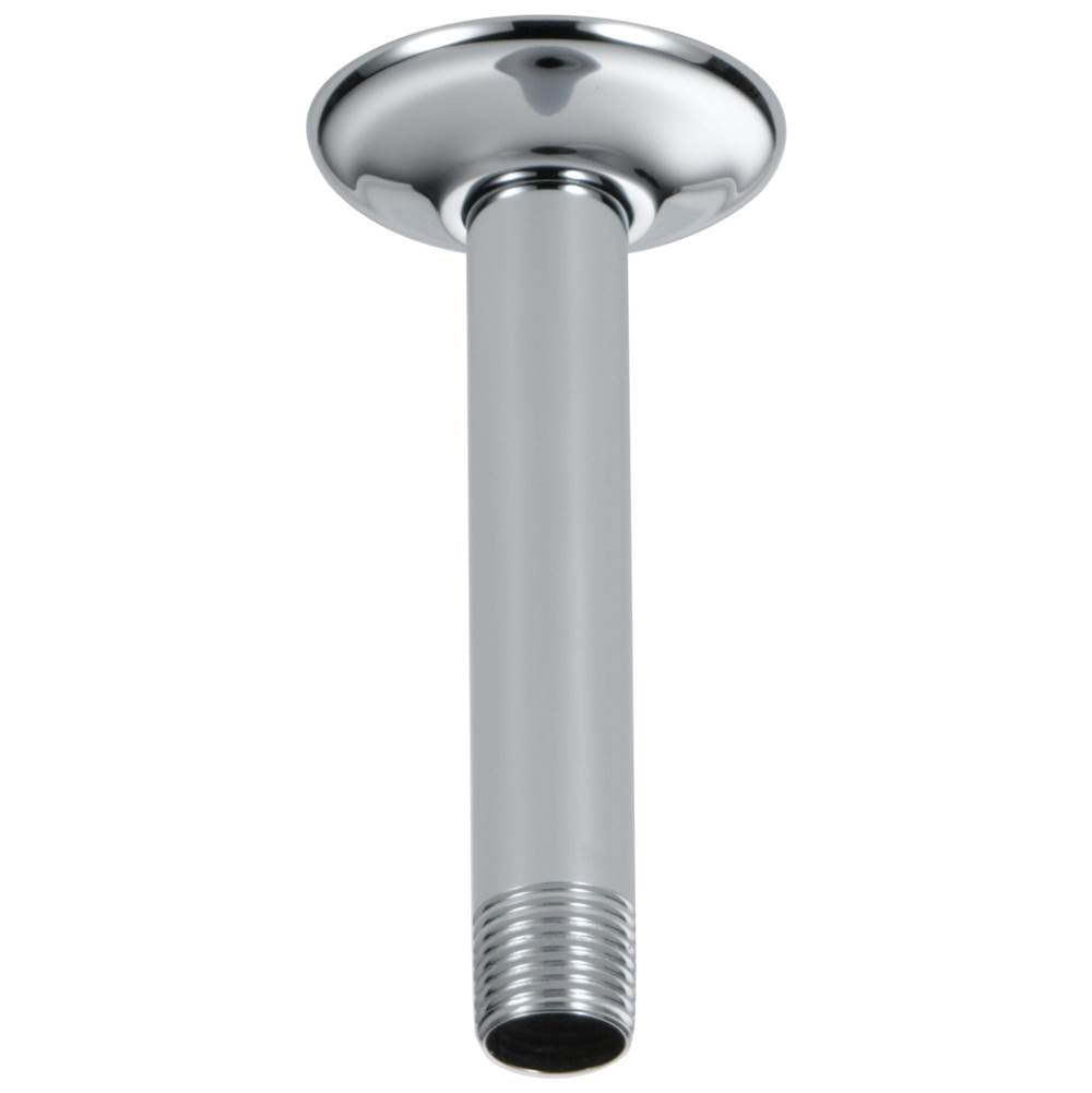 Brizo - Universal Showering 6'' Ceiling Mount Shower Arm And Round Flange - Chrome