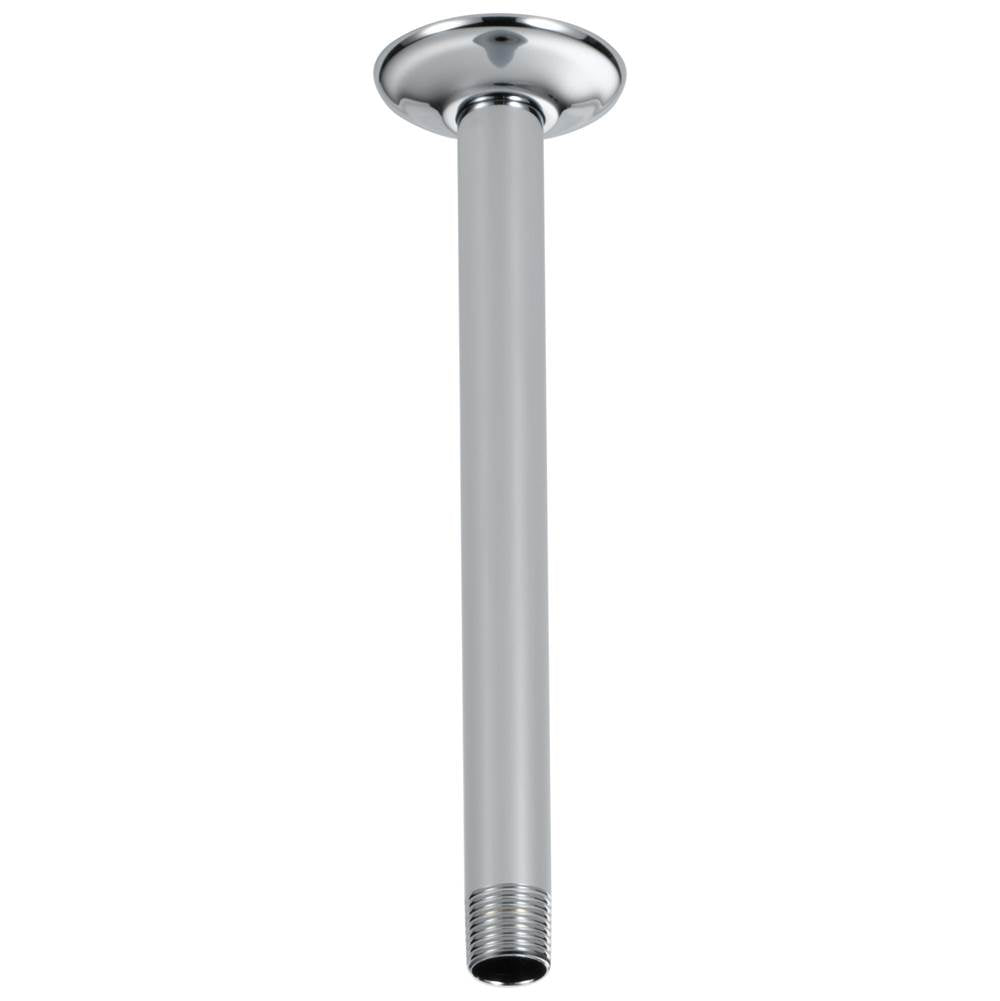 Brizo - Universal Showering 10'' Ceiling Mount Shower Arm And Round Flange - Chrome