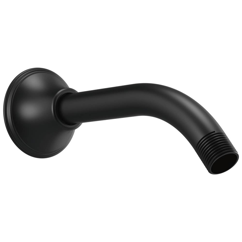 Brizo - Universal Showering 7'' Classic Wall Mount Shower Arm And Flange - Matte Black