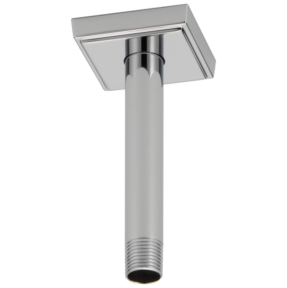Brizo - Universal Showering 6'' Ceiling Mount Shower Arm And Square Flange - Chrome