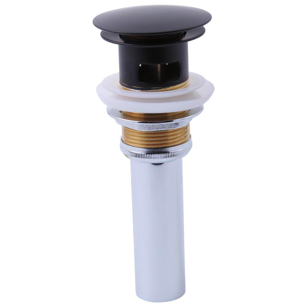 Brizo - Other Push Button Pop-Up With Overflow - Matte Black