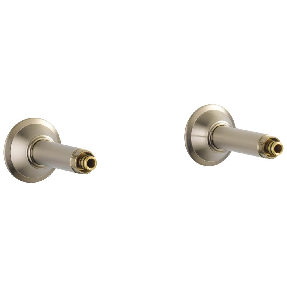 Brizo - Traditional WALL MOUNT TUB FILLER UNIONS - Brushed Nickel