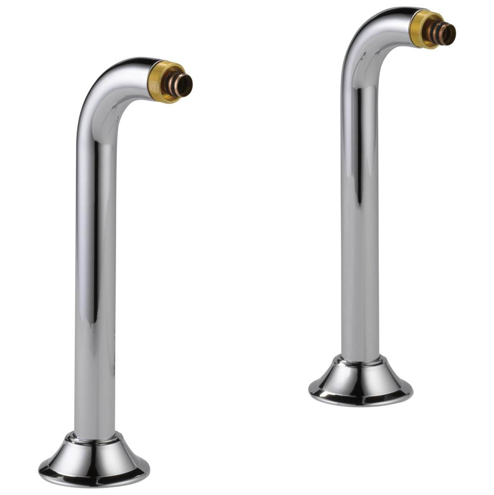 Brizo - Traditional Deck Mount Tub Filler Risers - Chrome