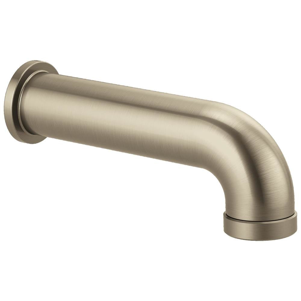 Brizo - Universal Showering Linear Round Diverter Tub Spout - Brushed Nickel
