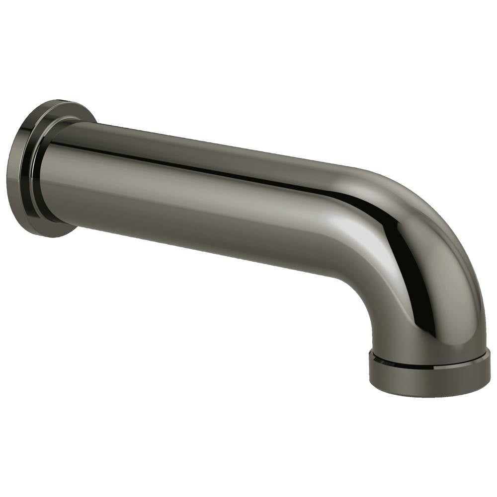 Brizo - Universal Showering Linear Round Diverter Tub Spout - Brilliance Black Onyx
