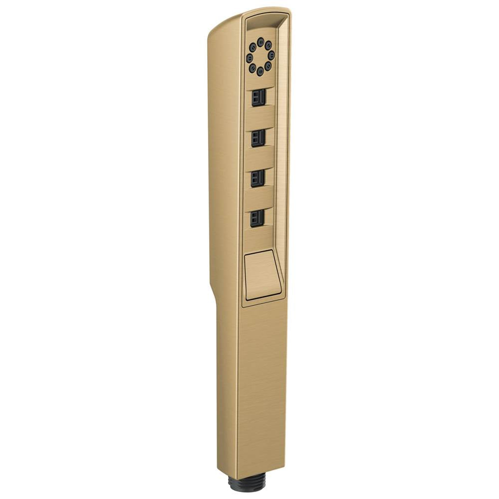 Brizo - Universal Showering Linear Square H2Okinetic Multi-Function Handshower - Luxe Gold