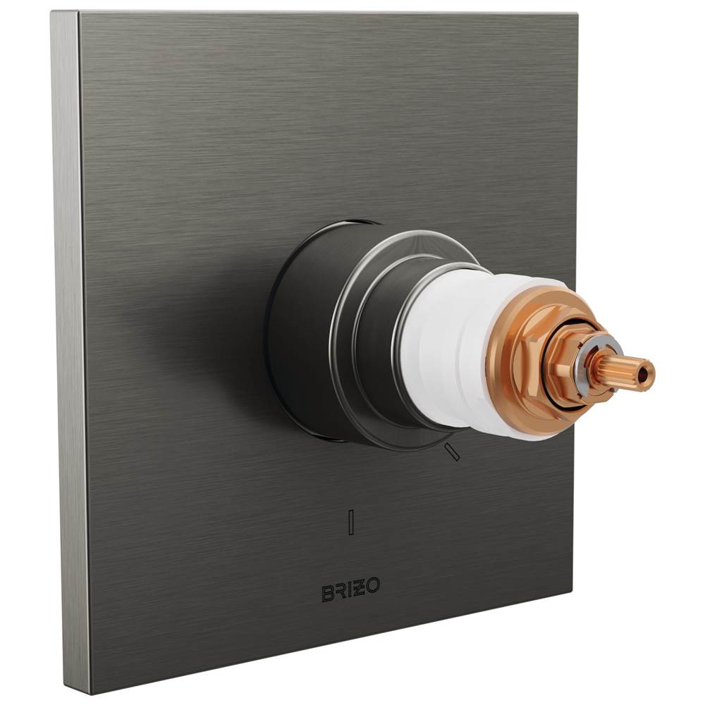 Brizo - Frank Lloyd Wright TempAssure Thermostatic Valve Only Trim - Less Handles - Luxe Steel