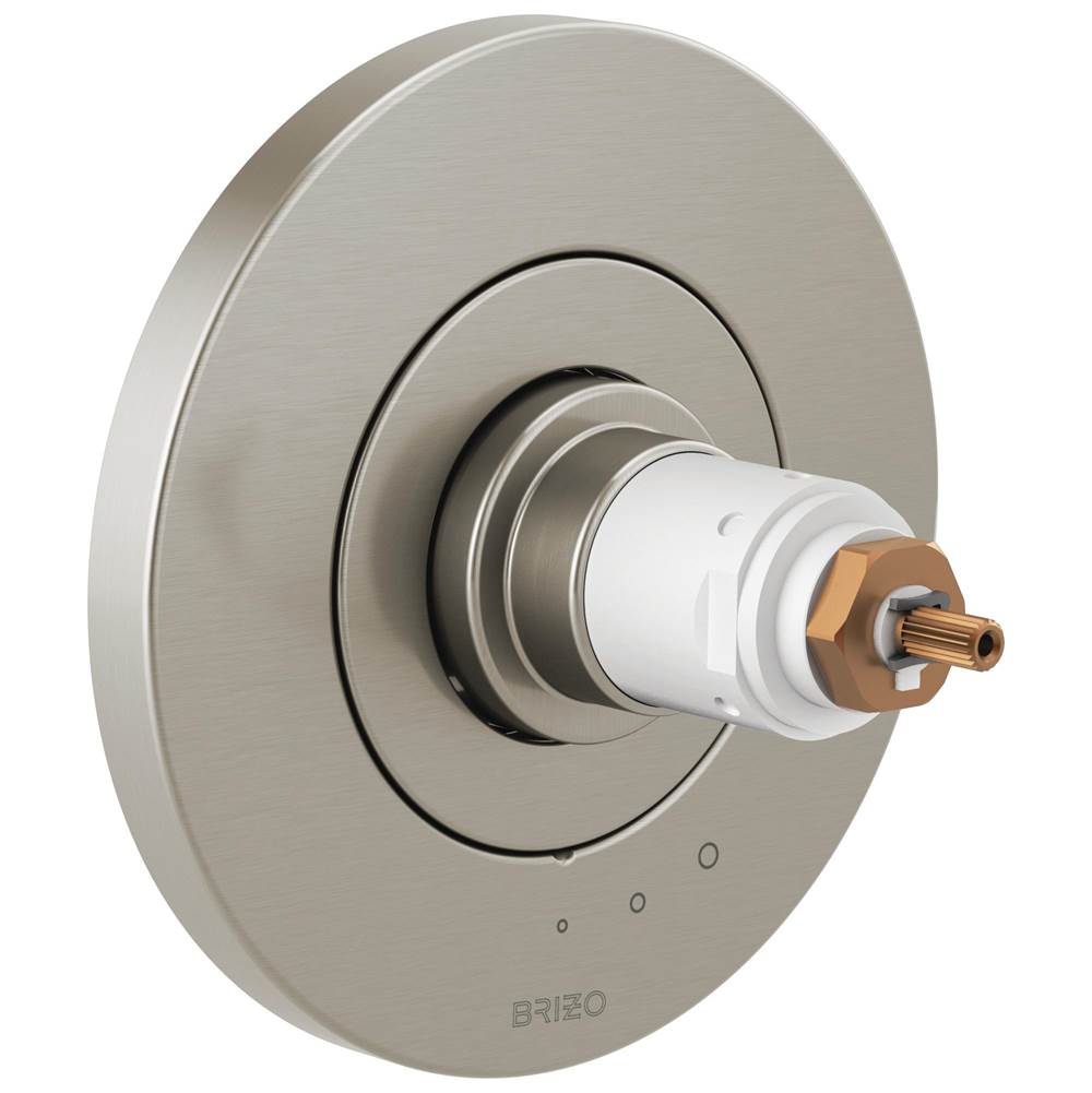Brizo - Litze Tempassure Thermostatic Valve Only Trim - Less Handles - Luxe Nickel