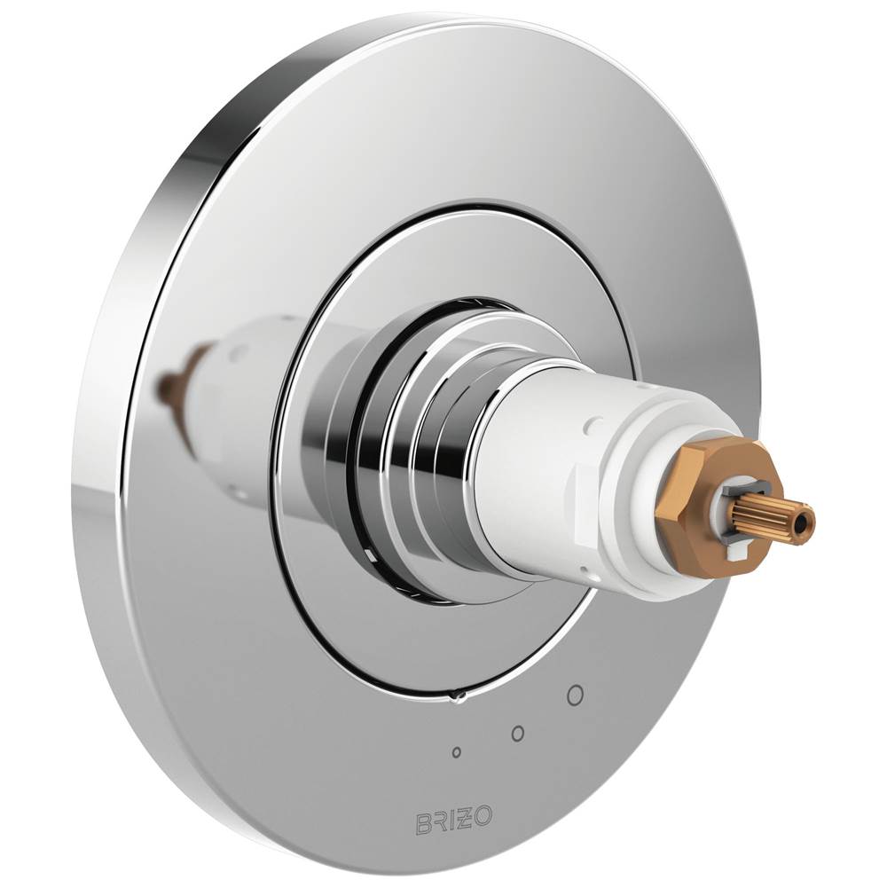 Brizo - Litze Tempassure Thermostatic Valve Only Trim - Less Handles - Chrome