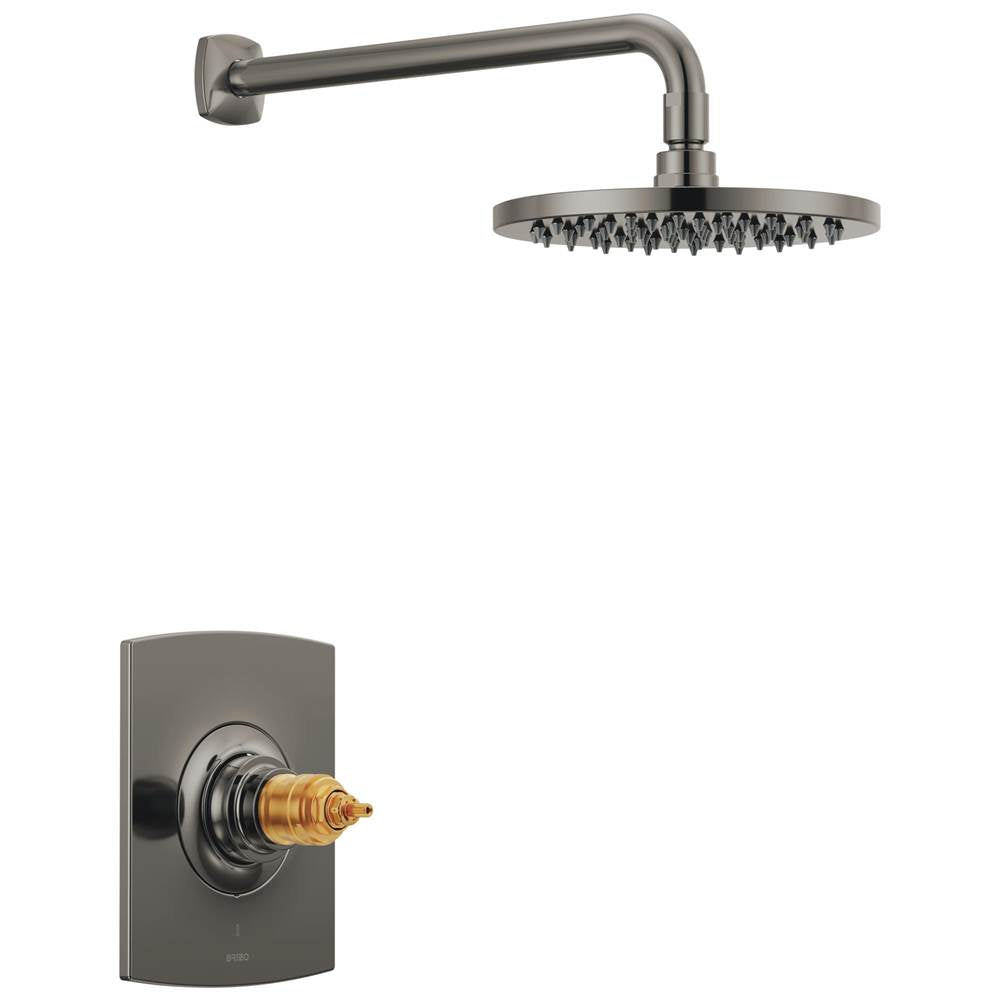 Brizo - AllariaE TempAssure Thermostatic Shower Only Trim - Less Handles - Brilliance Black Onyx