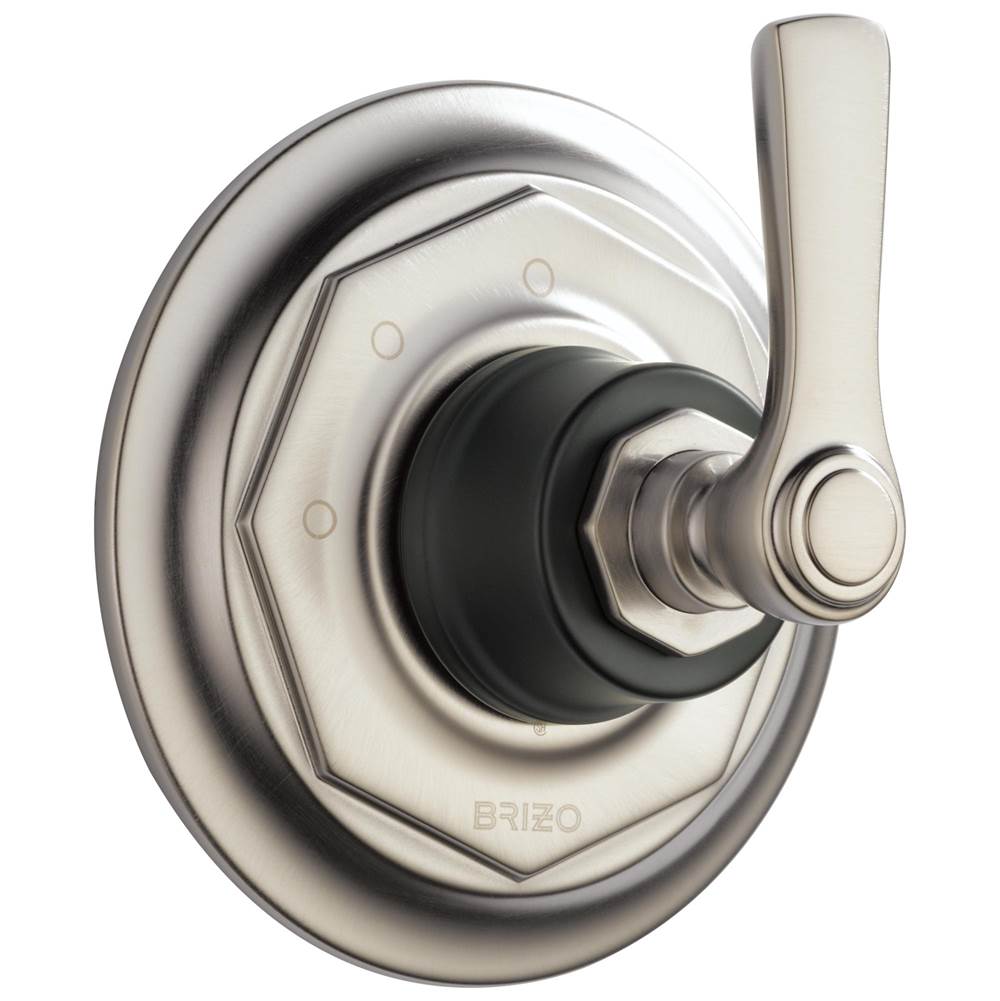 Brizo - Rook 3-Function Diverter Trim - Luxe Nickel With Matte Black
