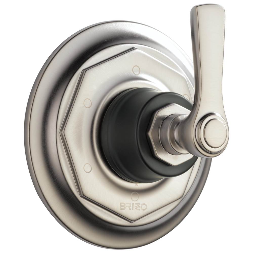 Brizo - Rook 6-Function Diverter Trim - Luxe Nickel With Matte Black