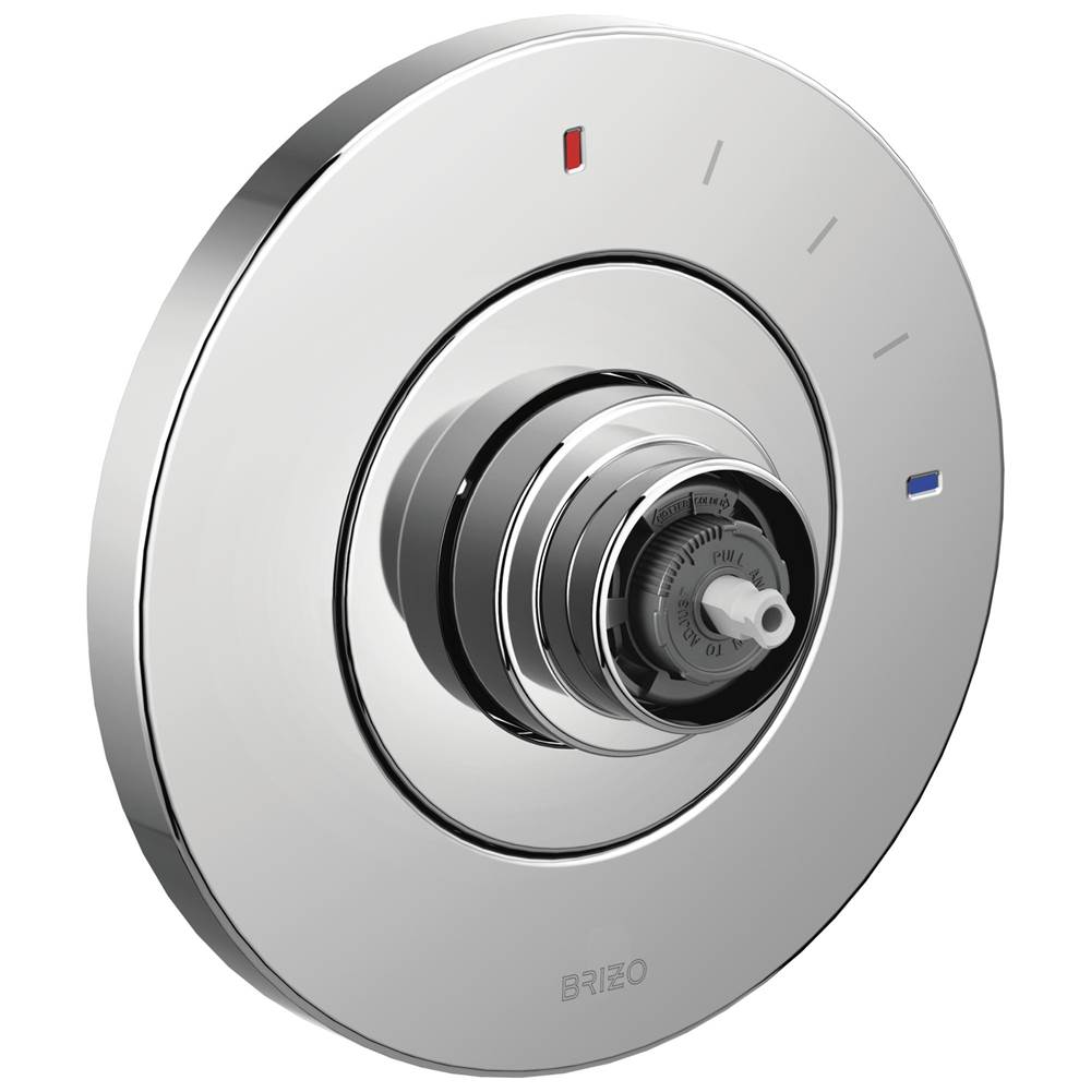 Brizo - Litze Pressure Balance Valve Only Trim - Less Handle - Chrome