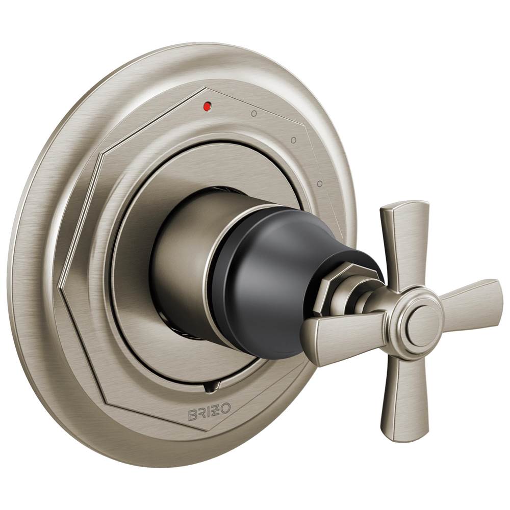 Brizo - Rook Pressure Balance Valve Only Trim - Luxe Nickel With Matte Black
