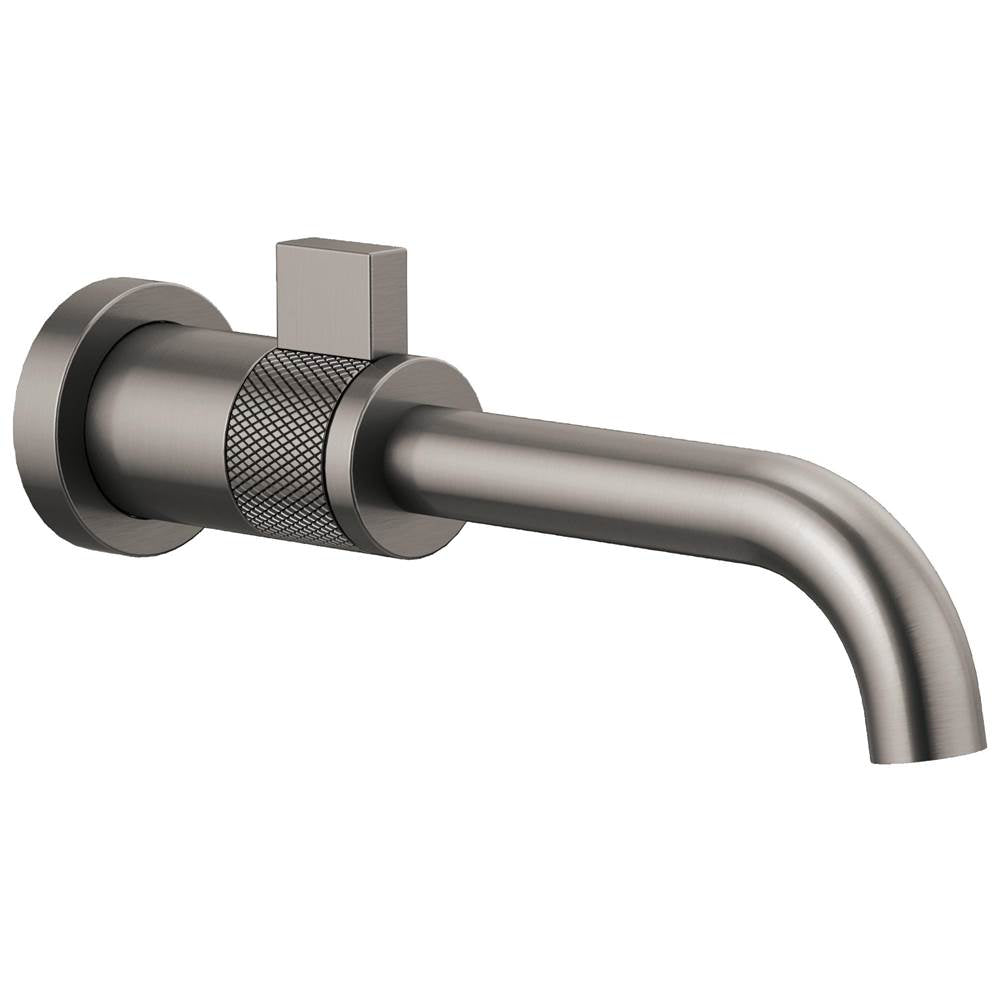 Brizo - Litze Single-Handle Wall Mount Lavatory Faucet 1.2 GPM - Luxe Steel