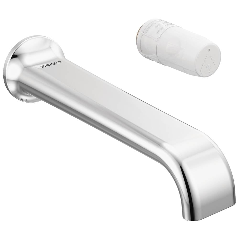 Brizo - AllariaE Two-Hole, Single-Handle Wall Mount Lavatory Faucet - Less Handle 1.2 GPM - Chrome