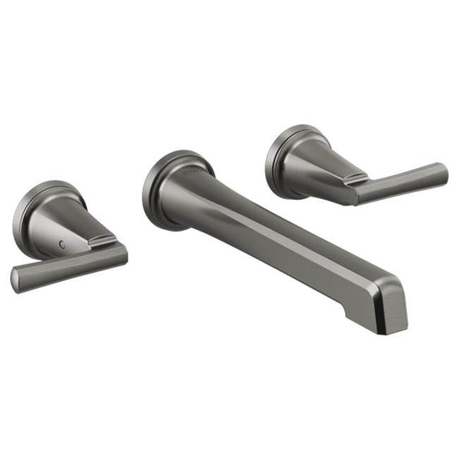 Brizo - LevoirE Two-Handle Wall Mount Lavatory Faucet - Less Handles 1.5 GPM - Luxe Steel