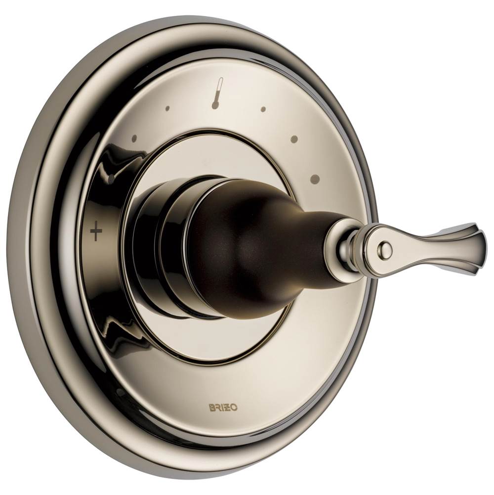 Brizo - Charlotte Sensori Thermostatic Valve Trim - Cocoa Bronze With Polished Nickel