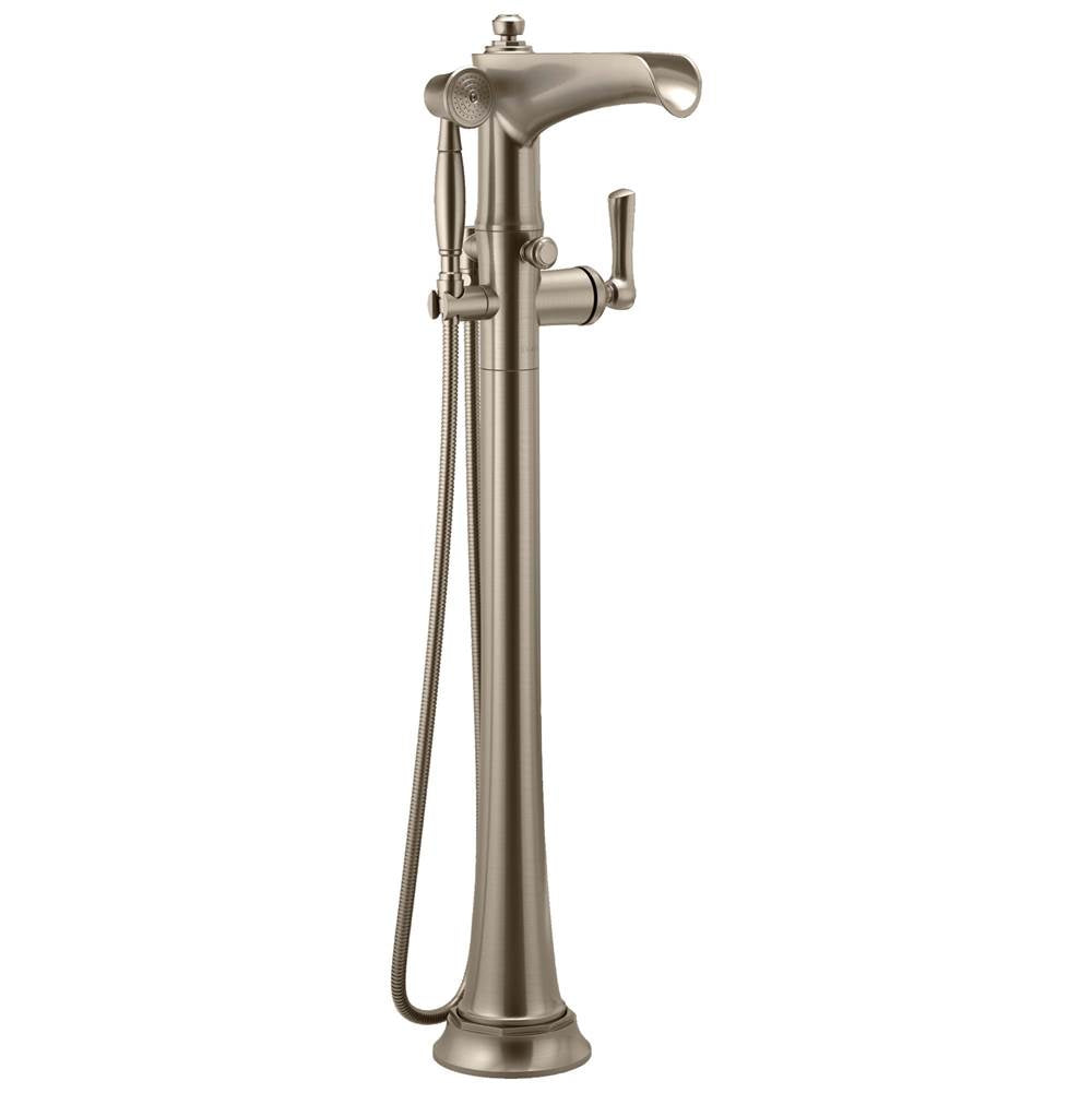 Brizo - Rook Freestanding Floor Mount Tub Filler - Luxe Nickel