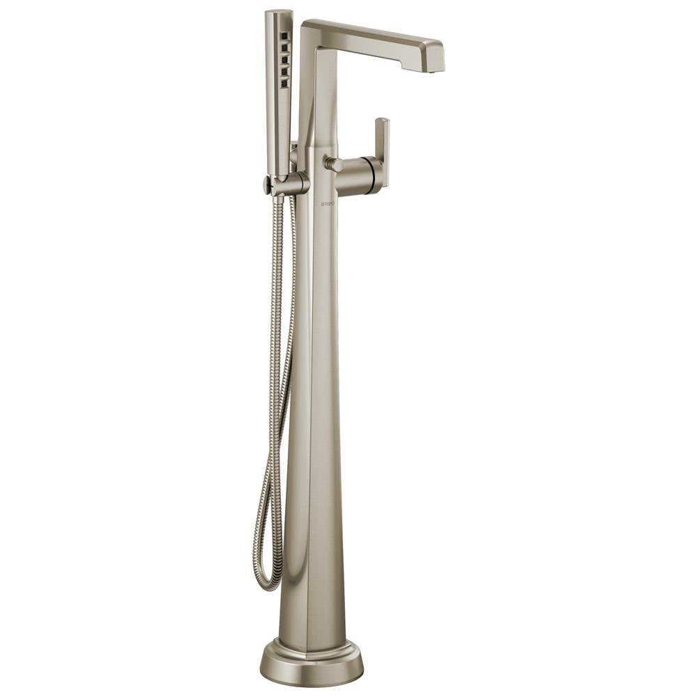 Brizo - LevoirE Single-Handle Floor Mount Tub Filler - Luxe Nickel