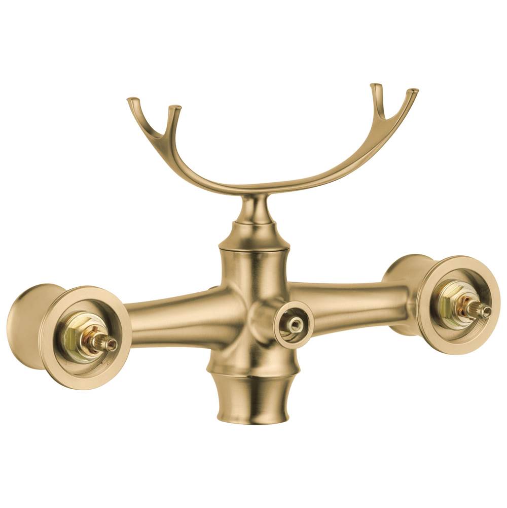 Brizo - Traditional Two-Handle Freestanding Tub Filler Body Assembly Trim - Less Handles - Luxe Gold