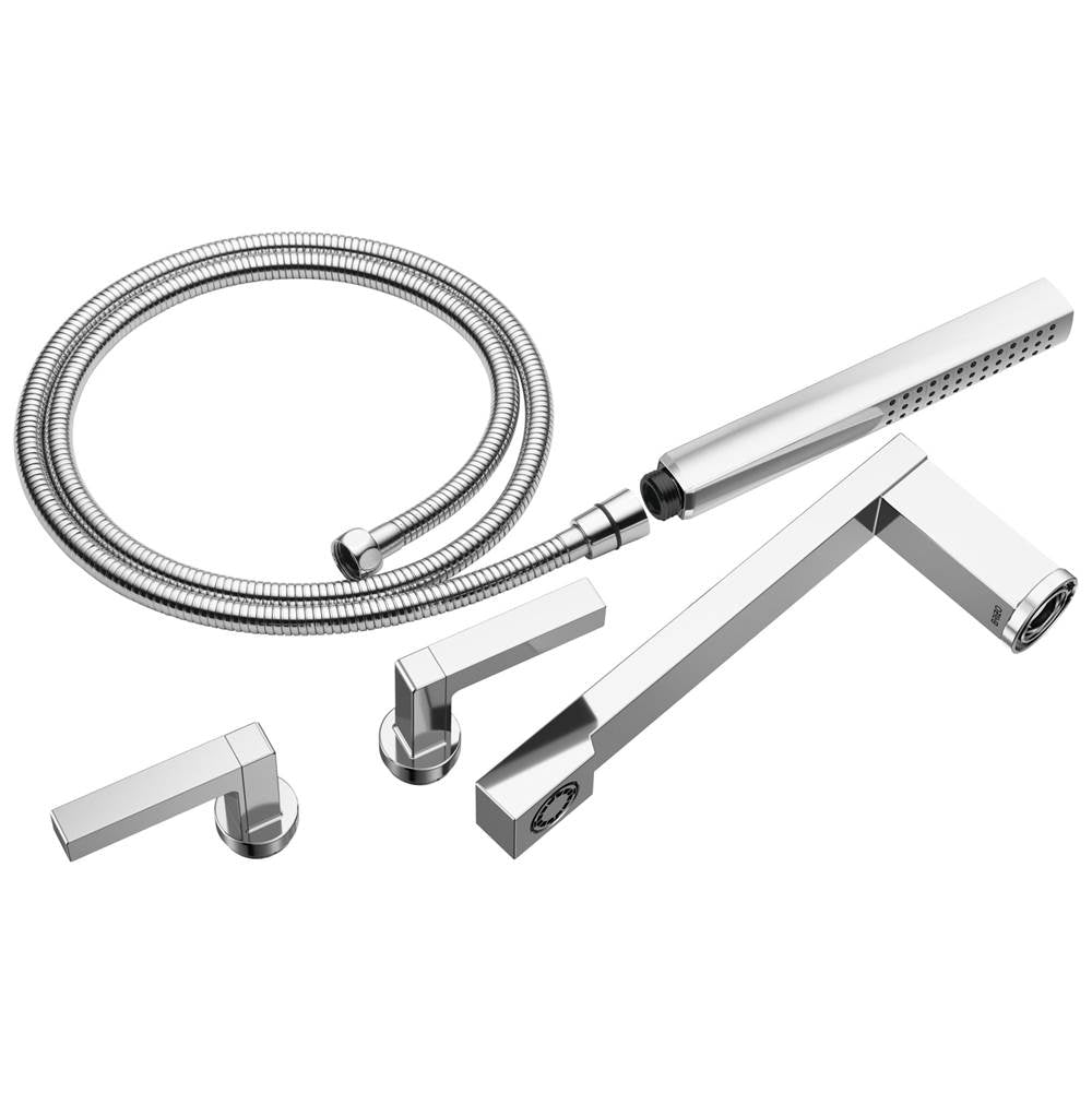 Brizo - Frank Lloyd Wright Two-Handle Tub Filler Trim Kit with Lever Handles - Chrome