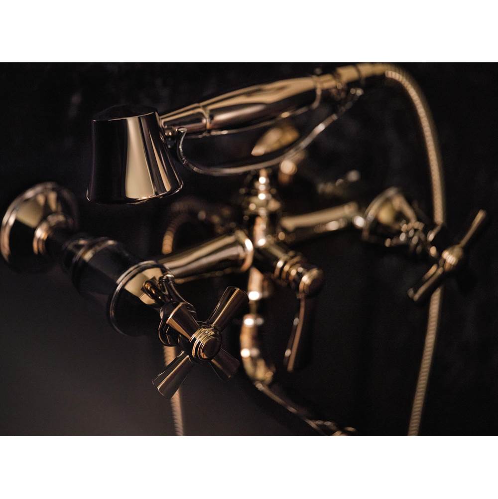 Rook Two-Handle Tub Filler Trim Kit with Cross Handles