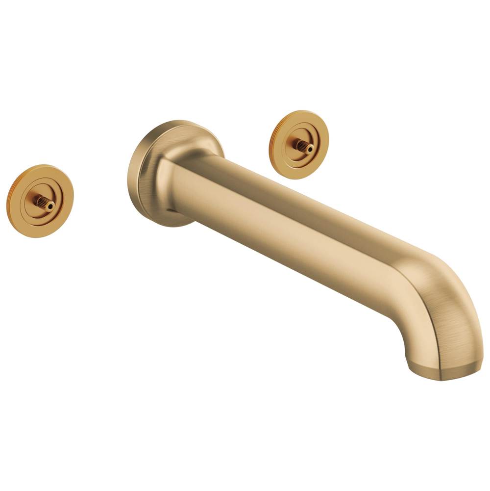 Brizo - Kintsu Two Handle Wall Mount Tub Filler - Luxe Gold