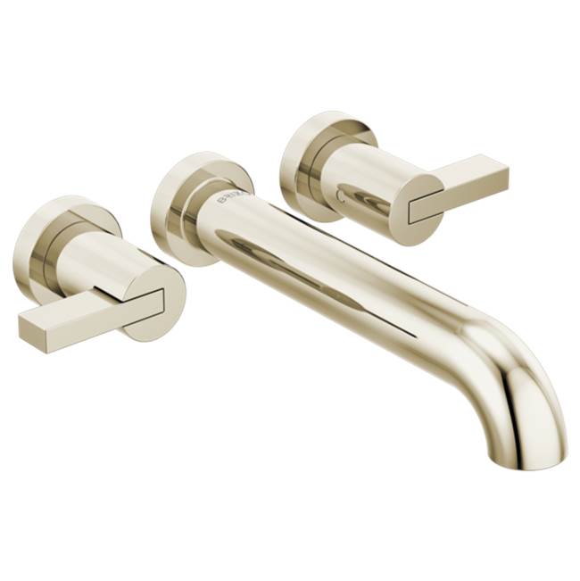 Brizo - Litze Two-Handle Wall Mount Tub Filler - Less Handles - Polished Nickel