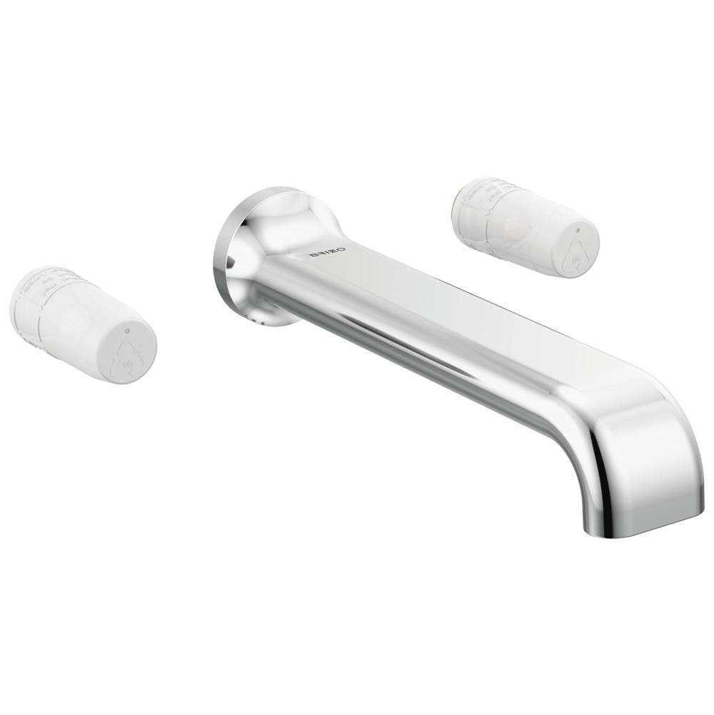 Brizo - AllariaE Two-Handle Wall Mount Tub Filler - Less Handles - Chrome