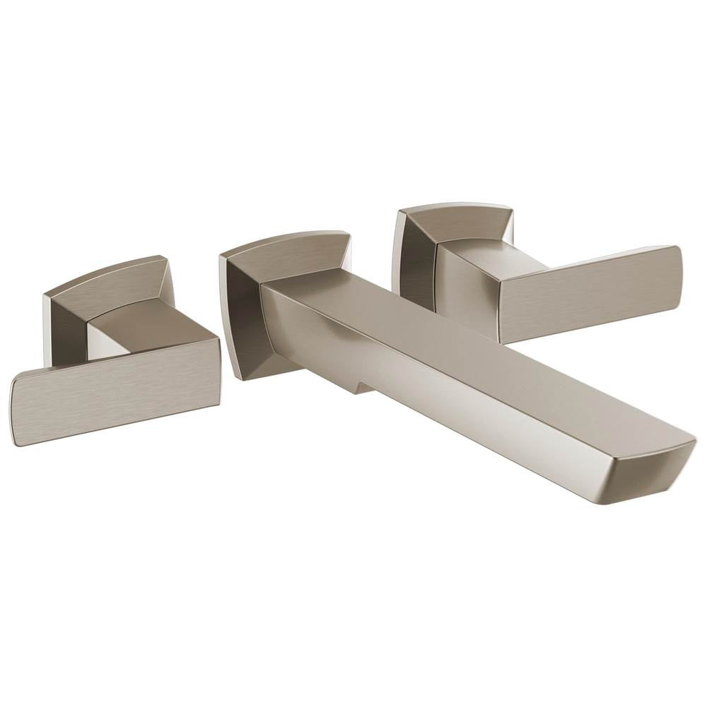 Brizo - Vettis Two-Handle Wall Mount Tub Filler - Luxe Nickel
