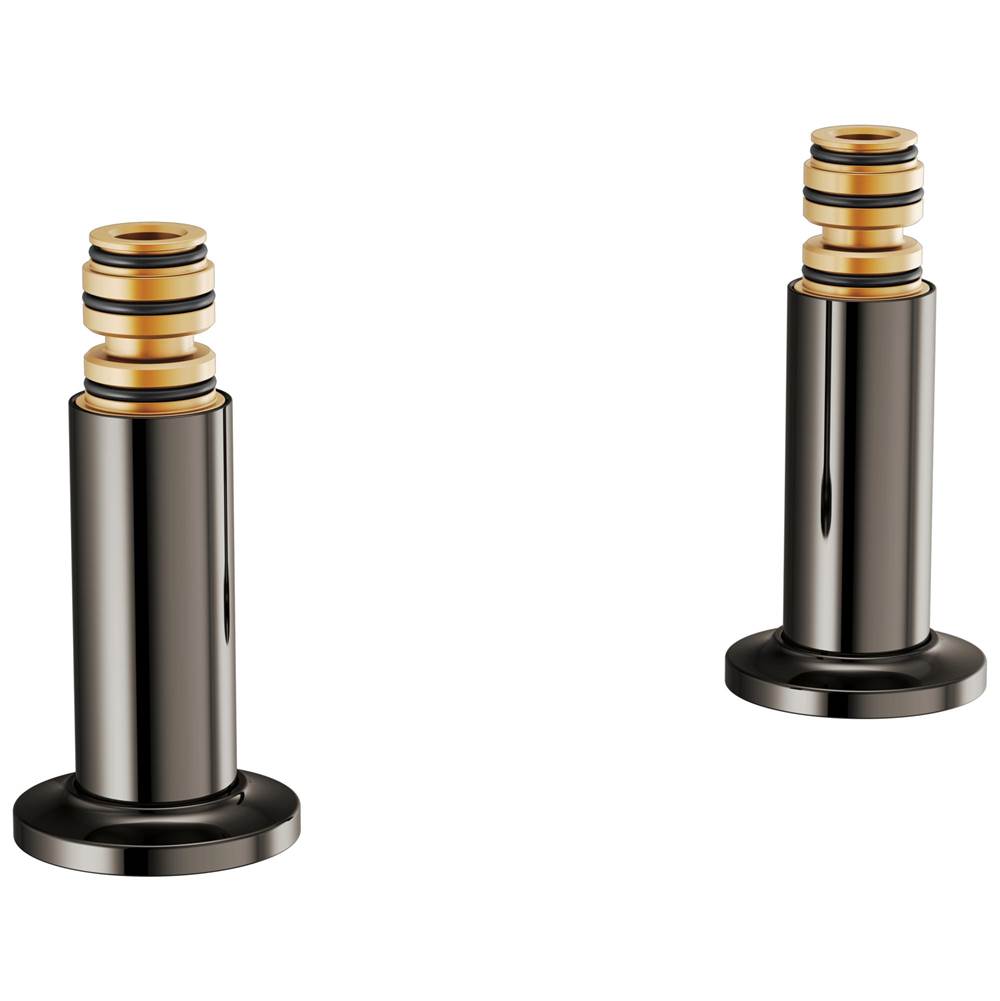 Brizo - Kintsu Deck Mount Tub Filler Unions - Brilliance Black Onyx