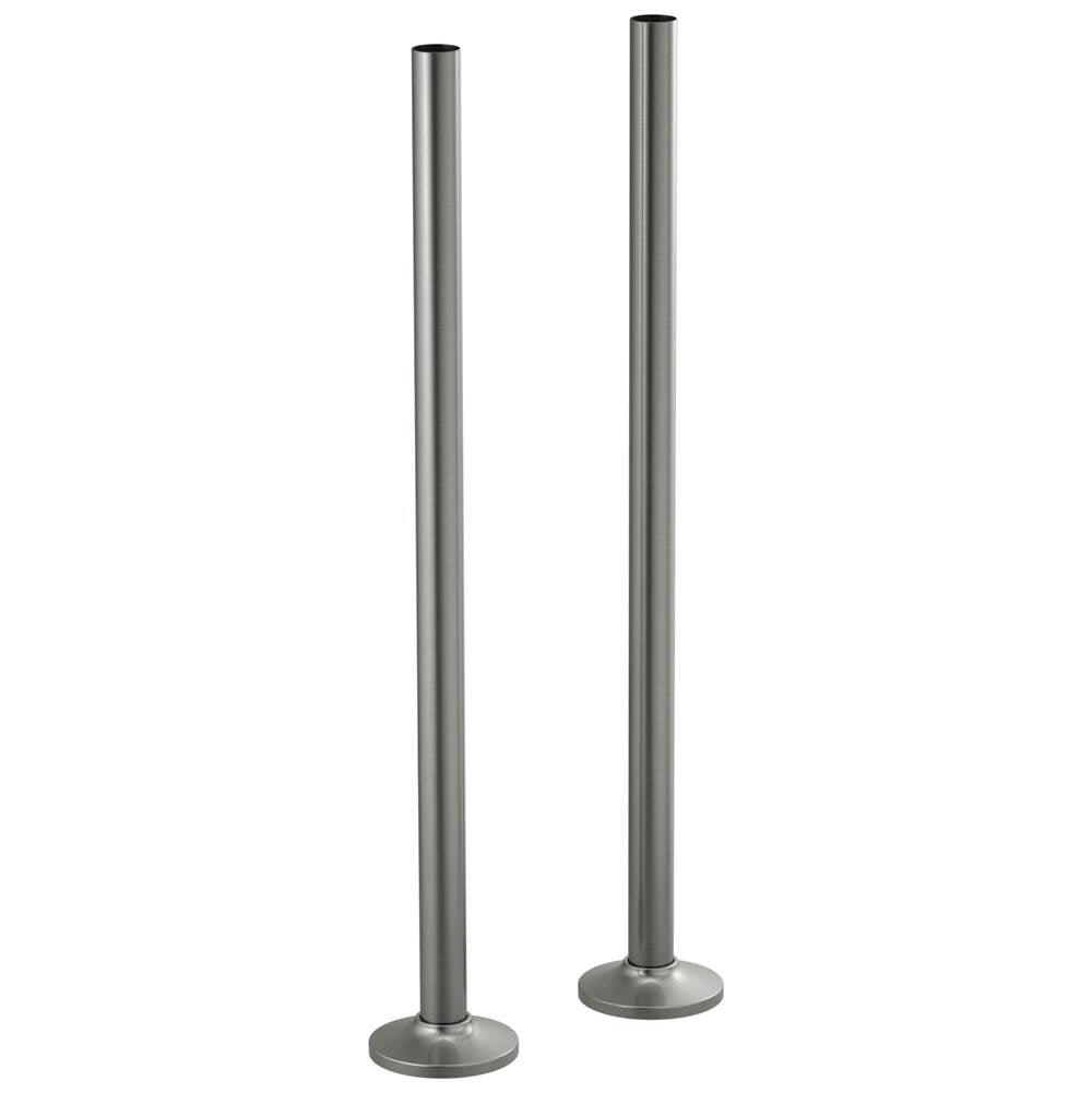 Brizo - Frank Lloyd Wright Floor Mount Tub Filler Unions - Luxe Steel