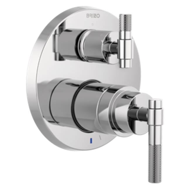 Brizo - Litze Pressure Balance Valve with Integrated 3-Function Diverter Trim - Less Handles - Chrome