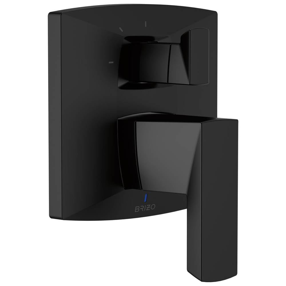 Brizo - Vettis Pressure Balance Valve With Integrated 3-Function Diverter Trim - Matte Black