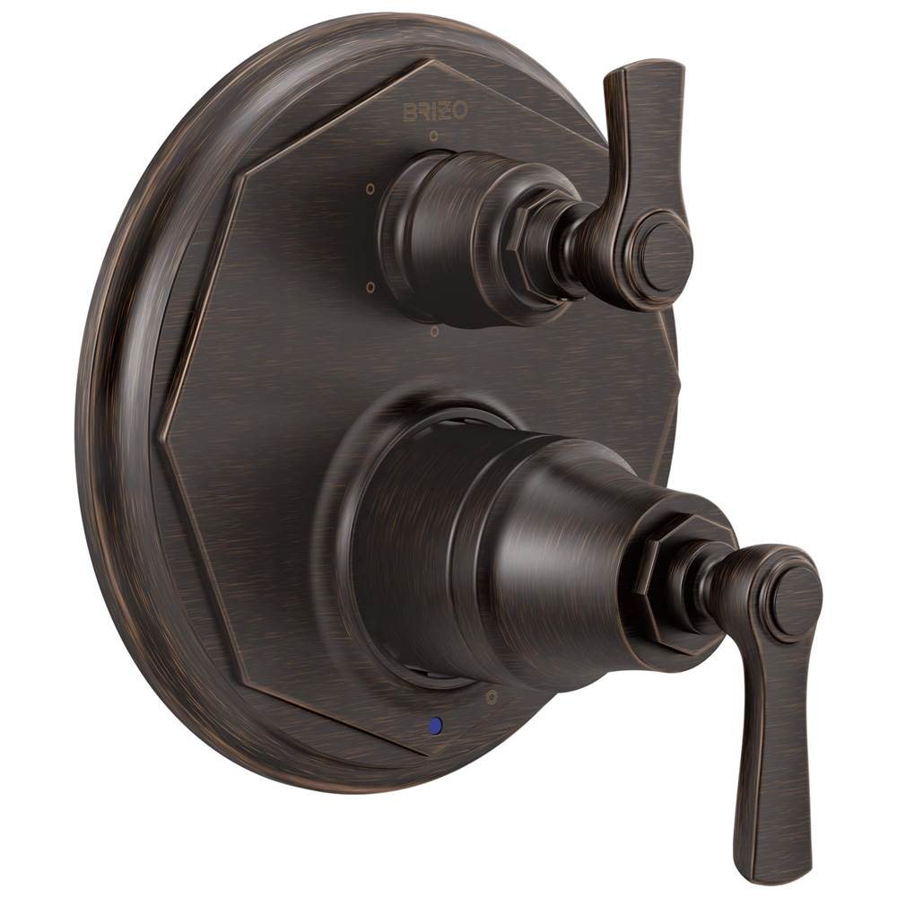 Brizo - Rook Pressure Balance Valve with Integrated 6-Function Diverter Trim - Venetian Bronze